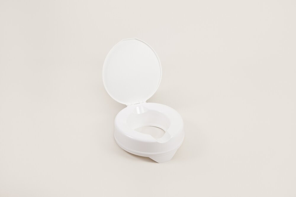 Toiletverhoger Atlantis - 10 cm met deksel - wit - Atlantis