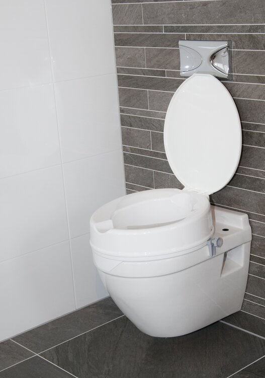 Toiletverhoger Atlantis - 10 cm met deksel - wit - Atlantis