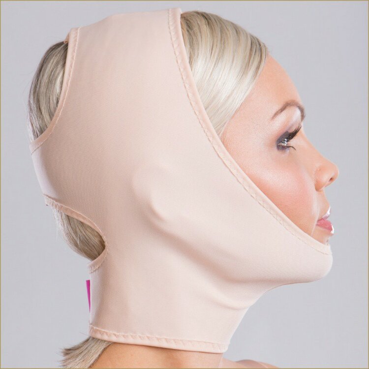 LIPOELASTIC FM Special Gezichtsmasker met 3 klittenband sluitingen unisex