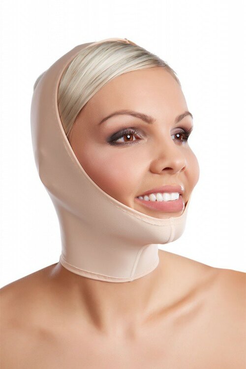 LIPOELASTIC FM Special Gezichtsmasker met 3 klittenband sluitingen unisex