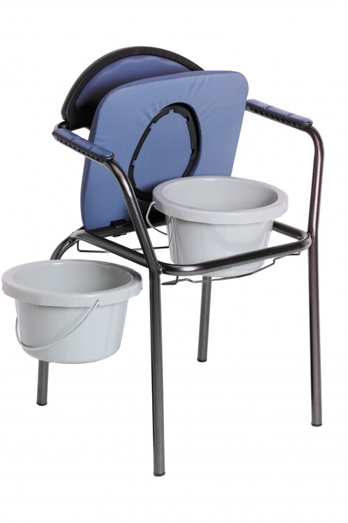 Able2 - Toiletstoel - hoogte verstelbare zithoogte van 46 tot 61 cm - blauw