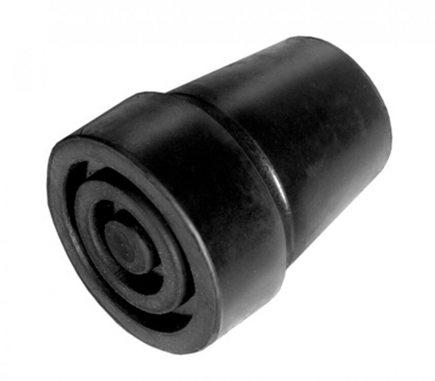 Stokdoppen - zwart - 16mm - per stuk