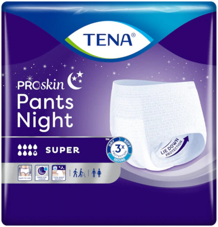 TENA ProSkin Pants Night Super M - Incontinentiebroekjes - 10 stuks - omtrek&nbsp;taille&nbsp;80 cm tot 110 cm