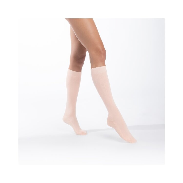 Sigvaris - Loisirs - Bambou  - AD - Ccl1 - dames - gesloten tenen - kleur rose peche