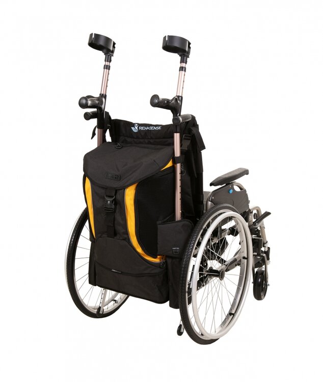 Splash - Torba Go rolstoeltas - scootmobieltas - zwart/geel