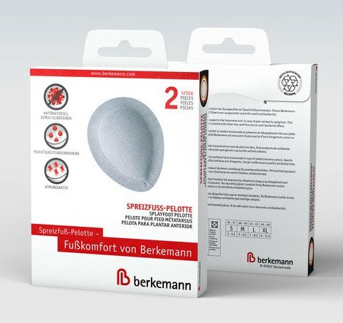 Berkemann - spreidvoet druppel pelotte - per paar  - in verpakking
