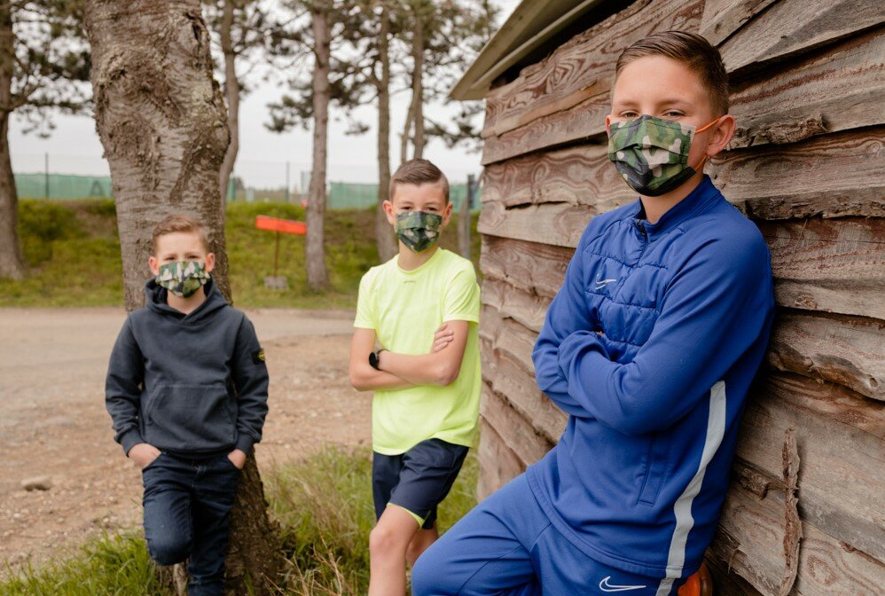 Illocare Kids Combat Green kindermondmaskers - 30 stuks/doosje - 100% Belgische productie