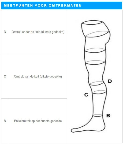 Bota Embolix - Anti-emboliekousen (18-24 mm Hg) - AD - wit