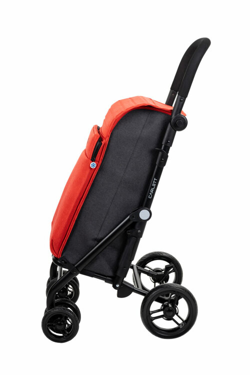 Mobio - Lett439 - Shopping Trolley - Rood  - zijaanzicht