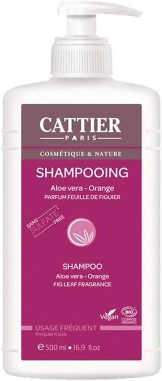 Cattier Shampoo - dagelijks gebruik - aloe vera - sinaas sulfaatvrij bio - 500ml