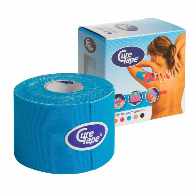 CureTape Classic kinesiotape - 5 cm x 5 m - blauw