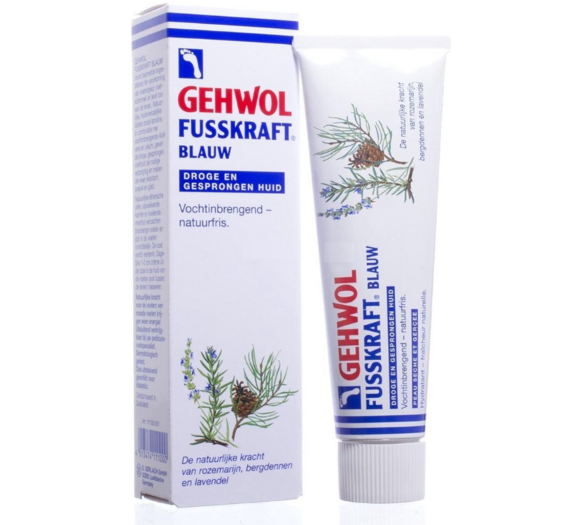 Gehwol Fusskraft blauw - vochtinbrengend voor droge en gesprongen huid -75ml