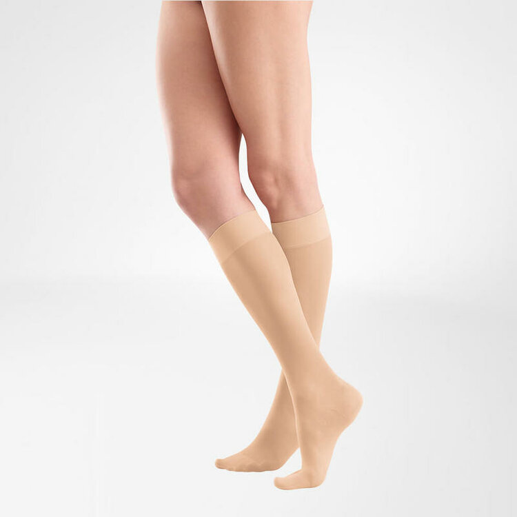 VenoTrain act SHEER ELEGANCE - AD - 140den - caramel - dames - gesloten tenen - Bauerfeind