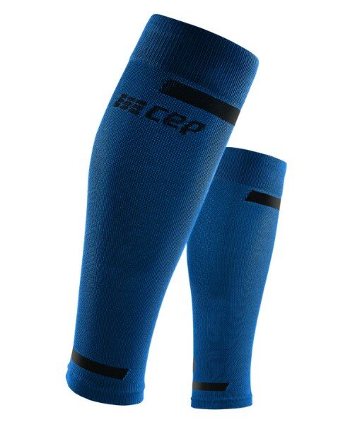 CEP the run compression - calf sleeves - men - blue - tot onder de knie zonder voet - per paar - zijkant