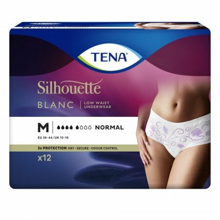 Tena Silhouette Normal Low Waist - Wit - M - 12st