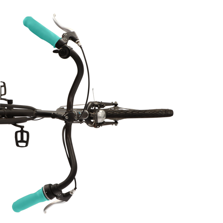 MyVeloGrips- 2 zachte hoezen voor fietshandvatten - turquoise - per paar