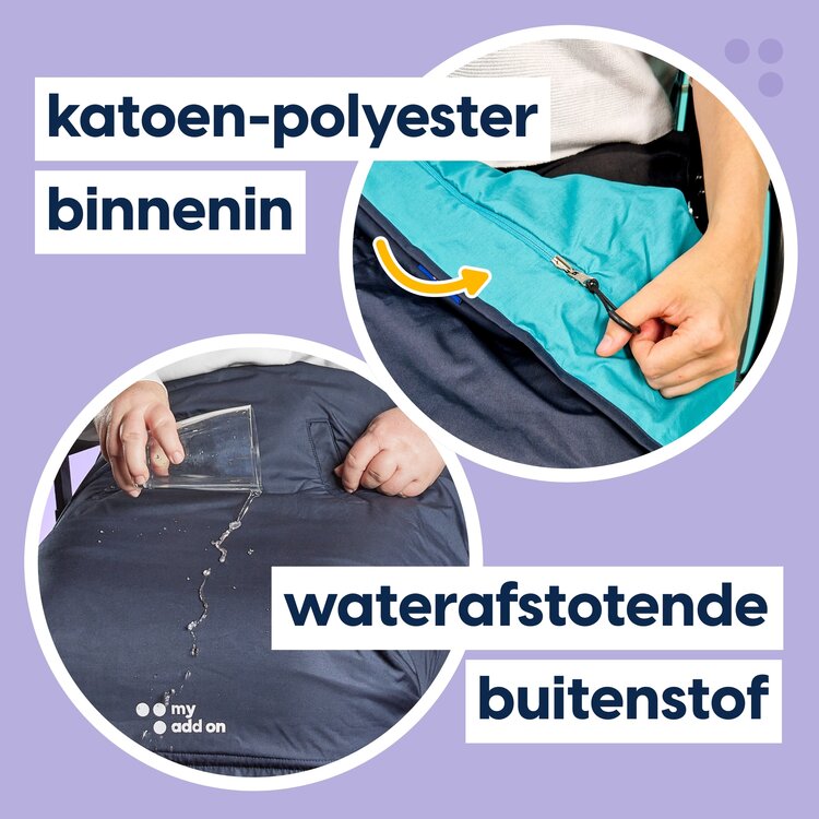 MyBlanket Night Blue - zomer editie - maat L/XL - vanaf 1,50 m lichaamslengte