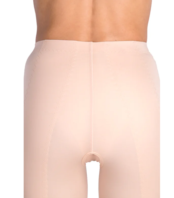 LipoElastic TF Variant - compressiebroek lage taille tot boven de knie met haakjes - achterkant