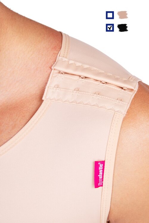 LipoElastic - MTm Comfort - drukvest voor mannen - voor gebruik na gynaecomastie - Zwart