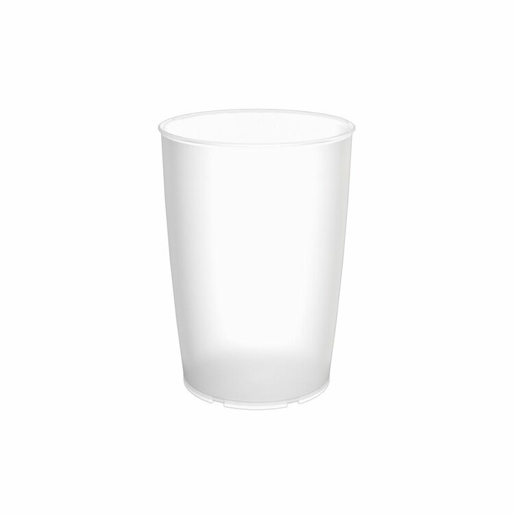 Drinkbeker Ornamin - PP - 250 ml - wit transparant