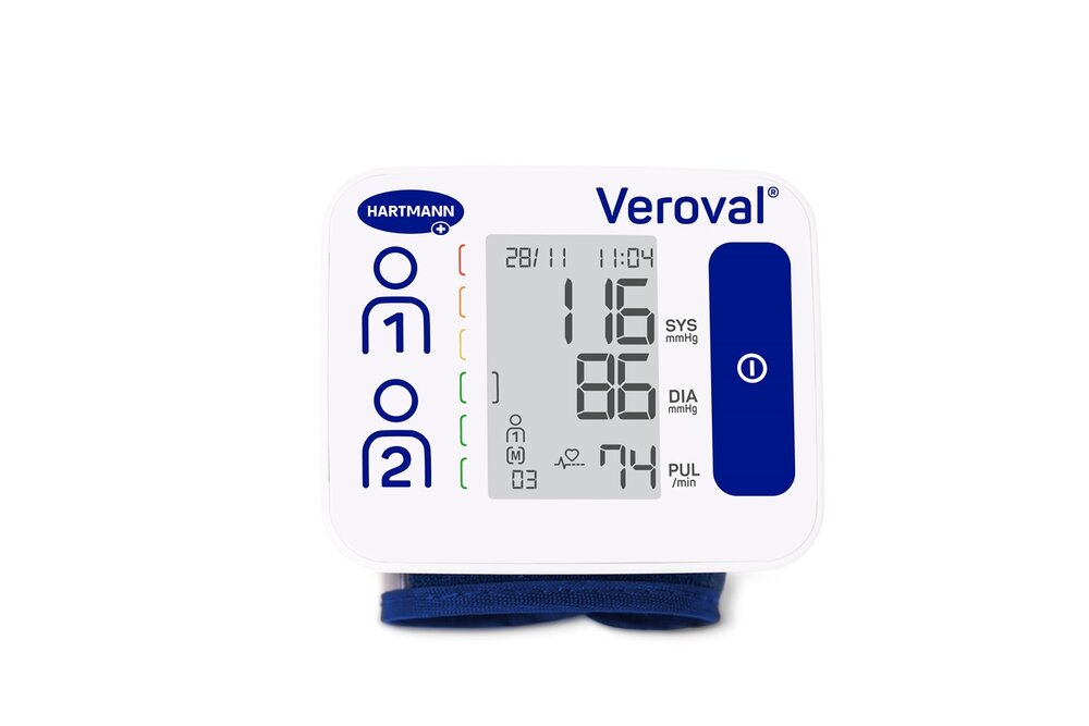 Hartmann - Veroval Compact - Pols Bloeddrukmeter  - bovenaanzicht