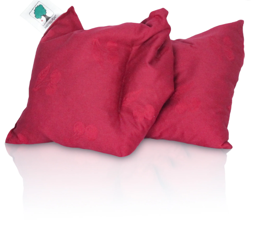 Kersepitje Jumbo - Extra groot Kersenpitkussen - 23x55 cm - rood - vooraanzicht