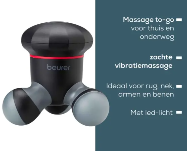  Beurer - MG 18 - mini-massageapparaat voor rug, nek, armen en benen - beschrijving