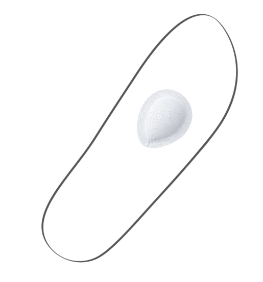 Berkemann - spreidvoet druppel pelotte - per paar - in situ