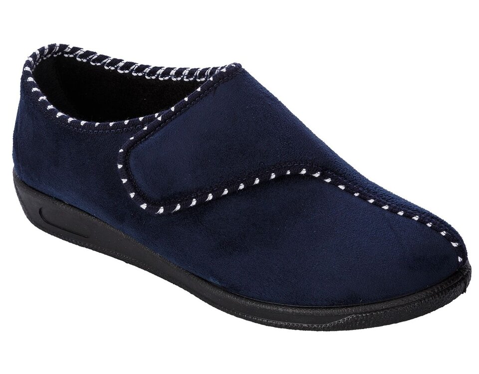MSF pantoffel - blauw - laag damesmodel - bovenaanzicht