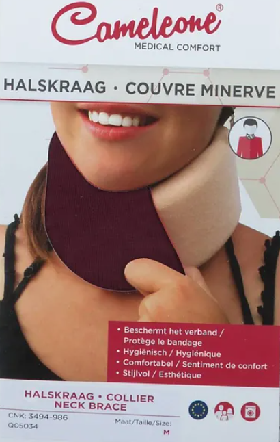 Cameleone halskraag beschermer - wijnrood - M
