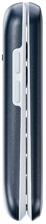 2820 - 4G Eenvoudige Klaptelefoon (Blauw-Wit) - dicht zijkant