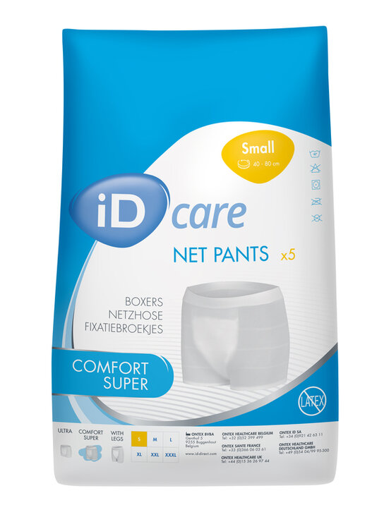 ID Care - Net pants Comfort Super - maat L - voor omtrek taille 80 tot 120 cm - per 5 stuks
