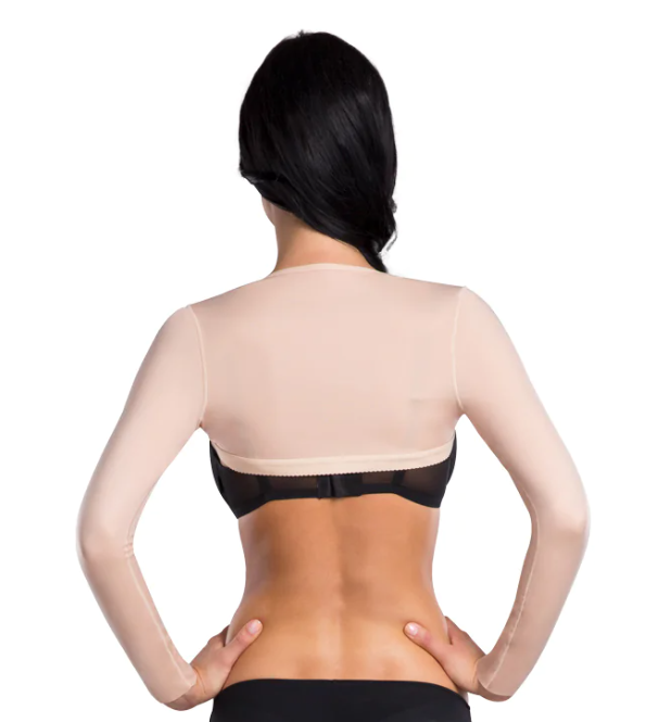  LIPOELASTIC AP long variant - Liposuctie van de armen - zwart - detail achterkant