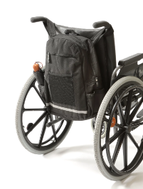 Opbergtas voor achteraan de rolstoel Deluxe - Patterson medical - zwart