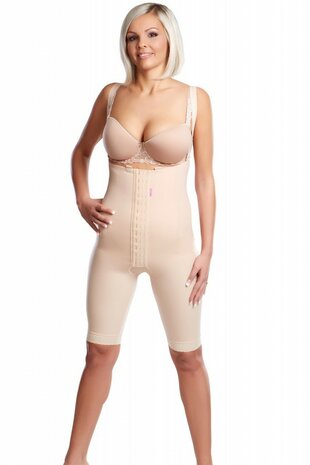 LIPOELASTIC VF Variant Lipopanty tot boven de knie met haaksluiting - huidskleur