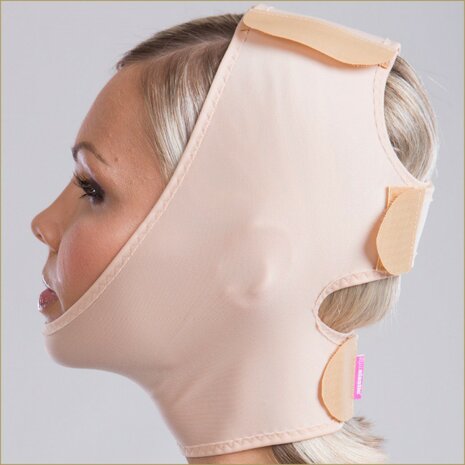 LIPOELASTIC FM Special Gezichtsmasker met 3 klittenband sluitingen unisex