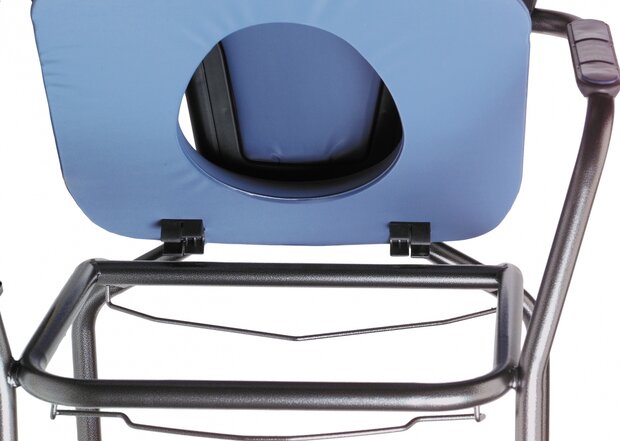 Able2 - Toiletstoel - hoogte verstelbare zithoogte van 46 tot 61 cm - blauw