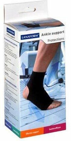 Lanaform Enkelbandage - zwart