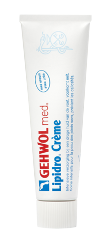 Gehwol med - Lipidro-Cr&egrave;me - met ureum - 75 ml