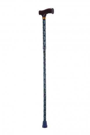 Able2 - Opvouwbare Wandelstok - squares - hoogte verstelbaar 76 - 89 cm