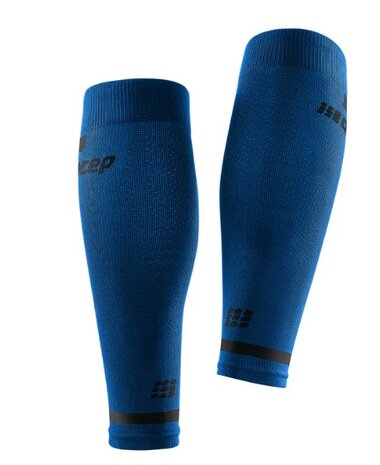 CEP the run compression - calf sleeves - men - blue - tot onder de knie zonder voet - per paar - op model