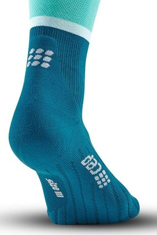 CEP the run socks - woman - ocean/petrol - tot onder de knie met voet - per paar