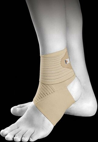 Orliman - Aanpasbare elastische enkelbrace - S - beige