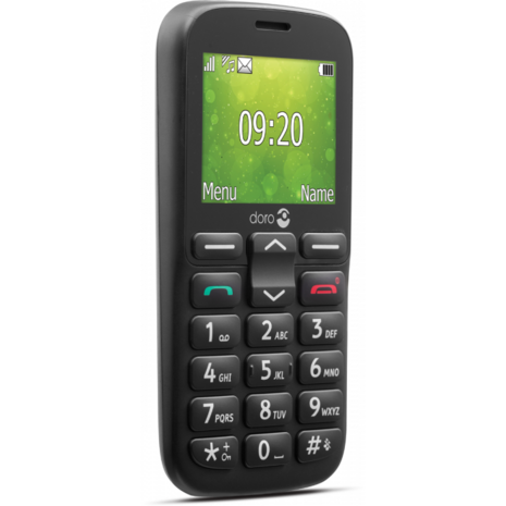 Doro - 1380 - senioren GSM met grote toetsen en hoog contrast - zwart