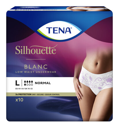 Tena Silhouette Normal Low Waist - Wit - M - 12st