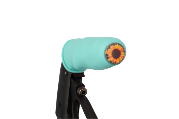 MyRollerSleeve - 2 zachte hoezen voor rollatorhandvatten - turquoise - per paar-detail-button