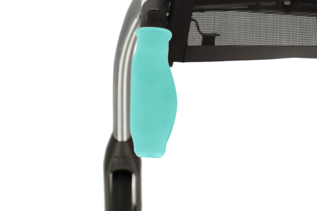 MyRollerSleeve - 2 zachte hoezen voor rollatorhandvatten - turquoise - per paar-detail
