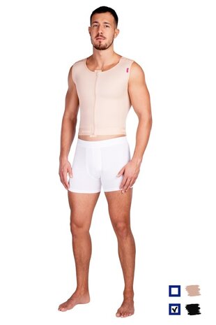 LipoElastic - MTm Comfort - drukvest voor mannen - voor gebruik na gynaecomastie - Zwart