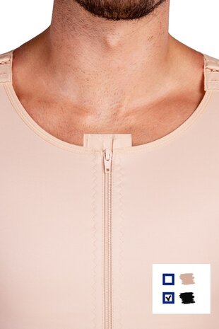 LipoElastic - MTm Comfort - drukvest voor mannen - voor gebruik na gynaecomastie - Zwart