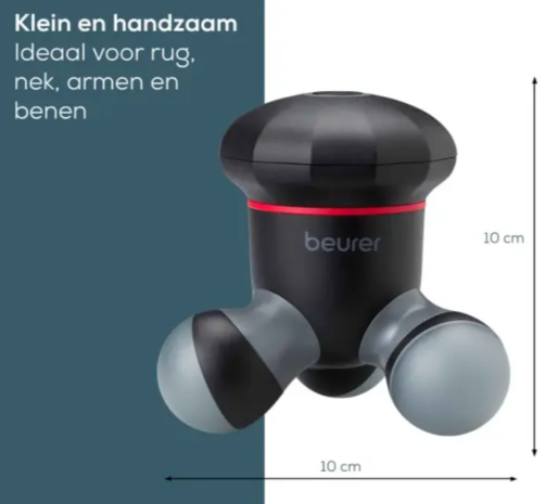  Beurer - MG 18 - mini-massageapparaat voor rug, nek, armen en benen - met afmetingen